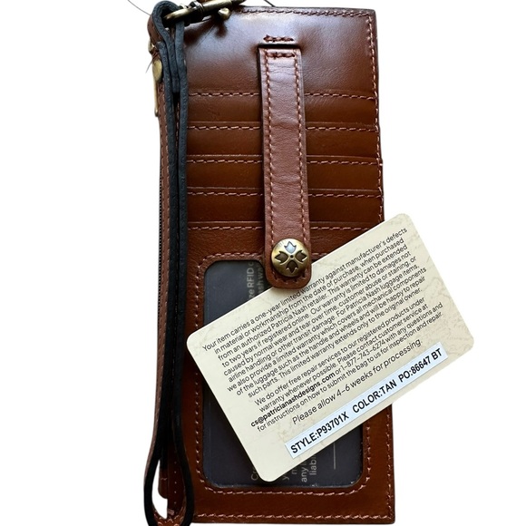 Patricia Nash Leather Alanna Wristlet Wallet - Picture 6 of 6